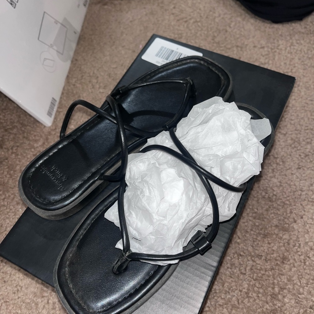 Abercrombie and fitch Black Strappy Sandals